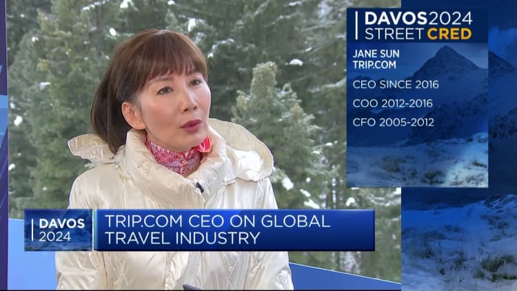Travel within China has 'recovered very strongly': Trip.com CEO