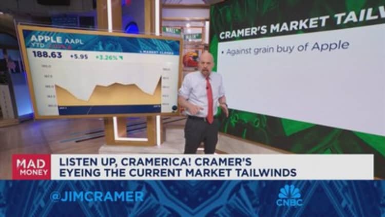 Jim Cramer is eyeing current market tailwinds