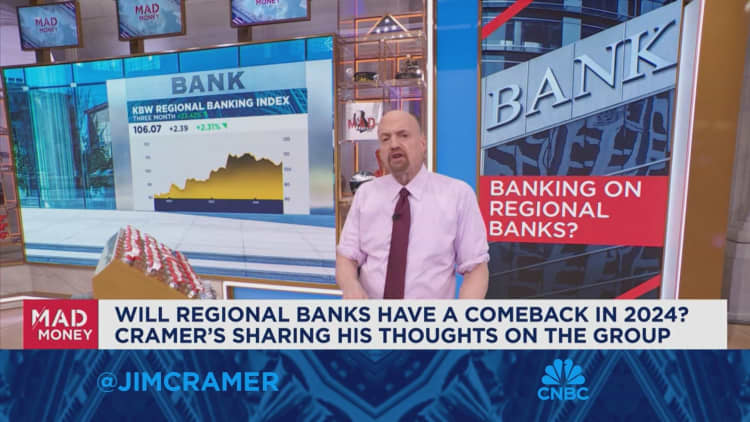Regional banks pullback is what we've been waiting for, says Jim Cramer