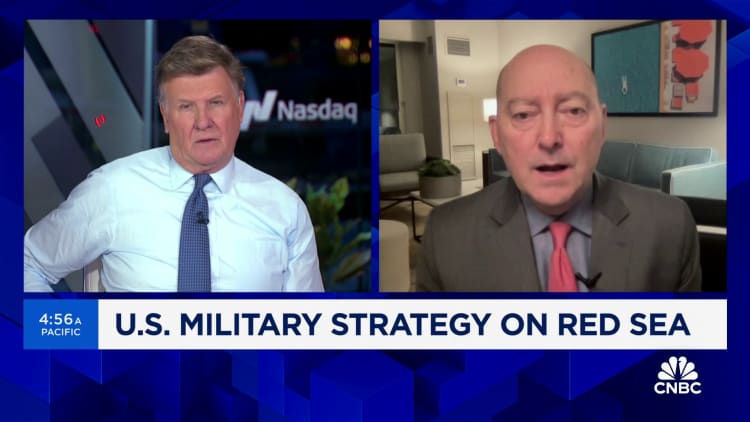 The administration should amp up the level of strikes against the Houthis, says Adm. James Stavridis