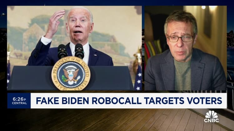 Fake robocall hurts Joe Biden more than opposition, says Eurasia Group's Ian Bremmer