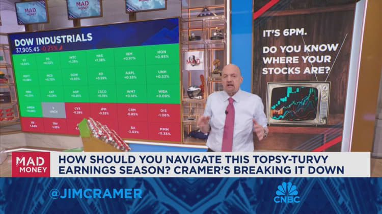 How should you navigate this topsy-turvy earning season? Cramer breaks it down