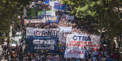 Argentina strike poses major test to Milei’s shock economic agenda