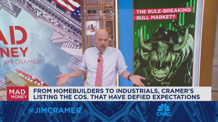 This bull market has broken so many rules, I'm astonished by it every day, says Jim Cramer