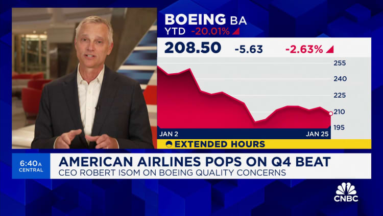 American Airlines CEO: Boeing has to 'get their act together' and produce a quality product