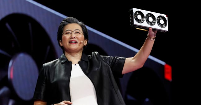 AMD gaming revenue falls 48% year-over-year and the stock is down