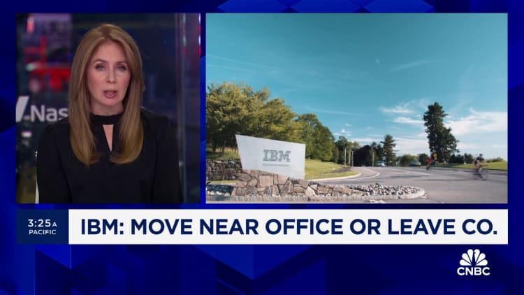 IBM's in-office ultimatum: Move near office or leave company