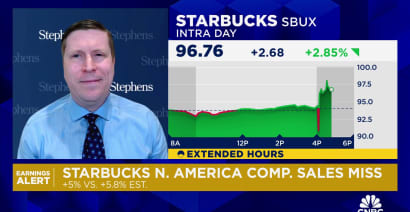 Even though Starbucks missed it performed 'better than feared' in Q1, says Stephens' Joshua Long