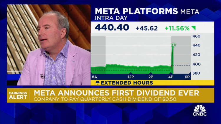 متا اولین سود سهام خود را 0.50 دلار اعلام کرد