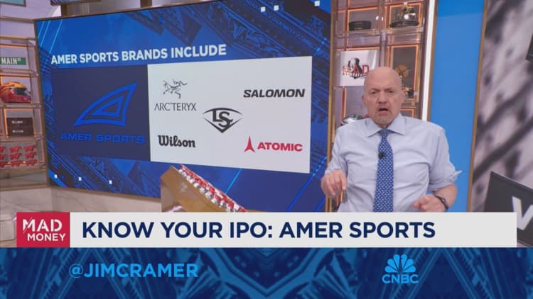Amer Sports is looking like another out of favor IPO, says Jim Cramer