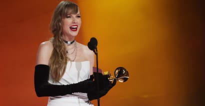 Taylor Swift makes Grammys history with fourth album of year win