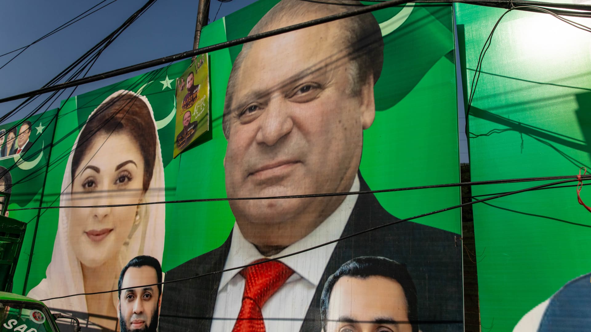 Pakistan's ex-PM Nawaz Sharif declares victory in fraught election as opponents claim vote rigging