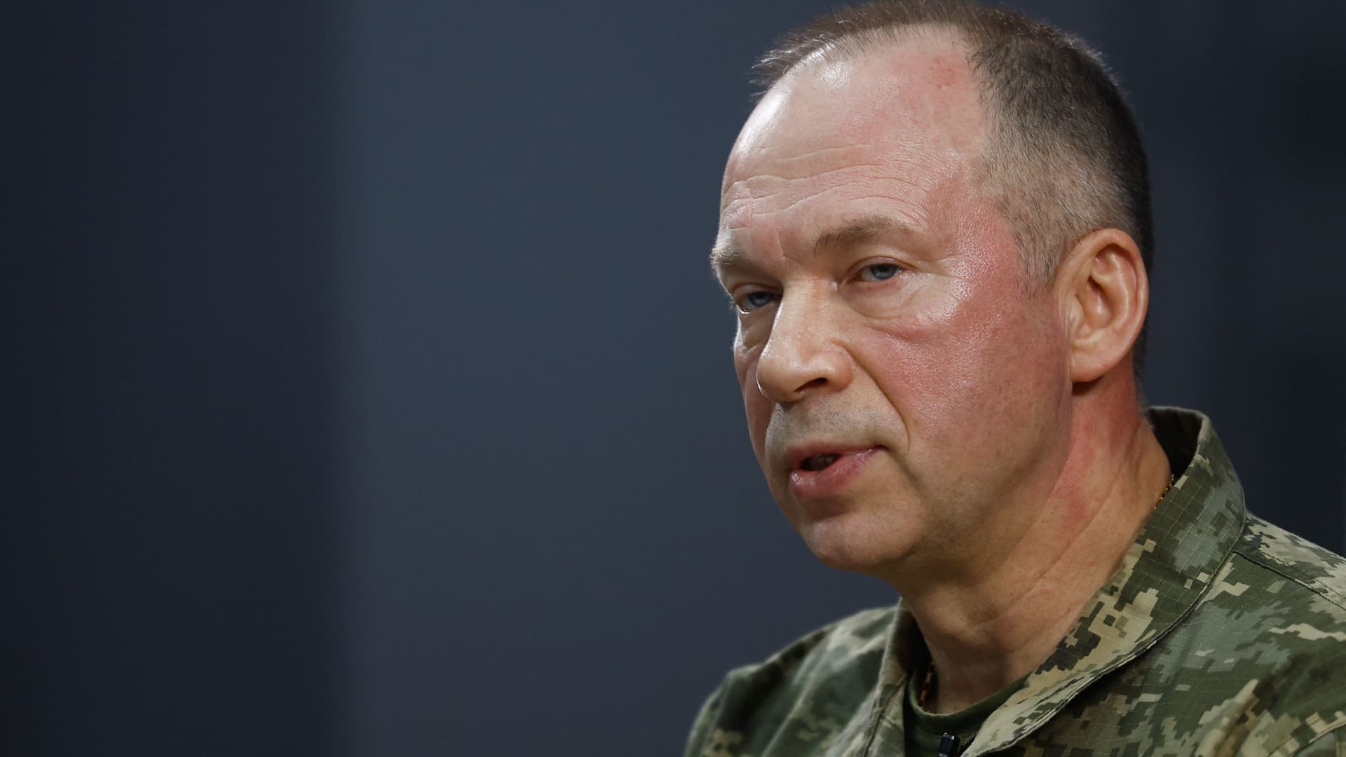 Colonel General Oleksandr Syrskyi, commander-in-chief of Ukraine's armed forces.