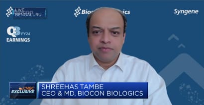 We are focusing on consolidation for the coming fiscal year: Biocon Biologics