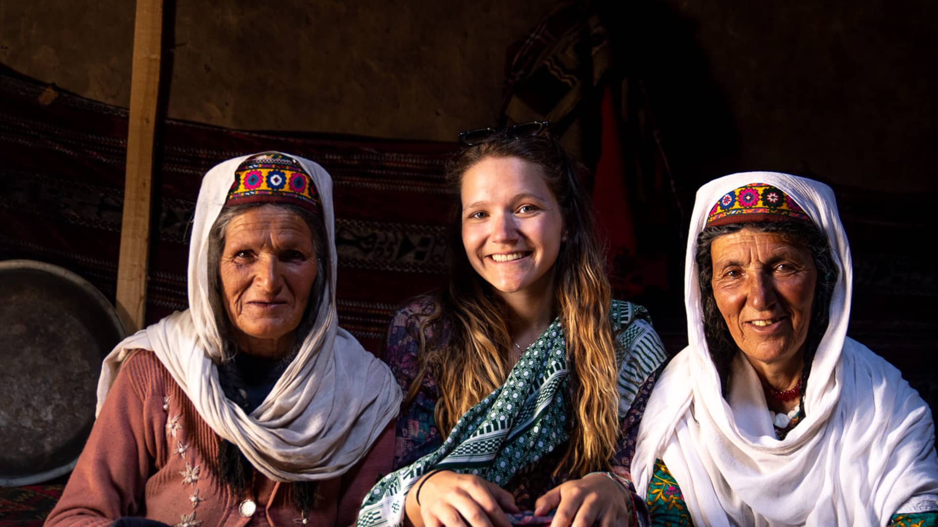 Myself and two strong older women from Chapursan Valley, which is one of the most remote parts of Hunza situated alongside the Wakhan Corridor