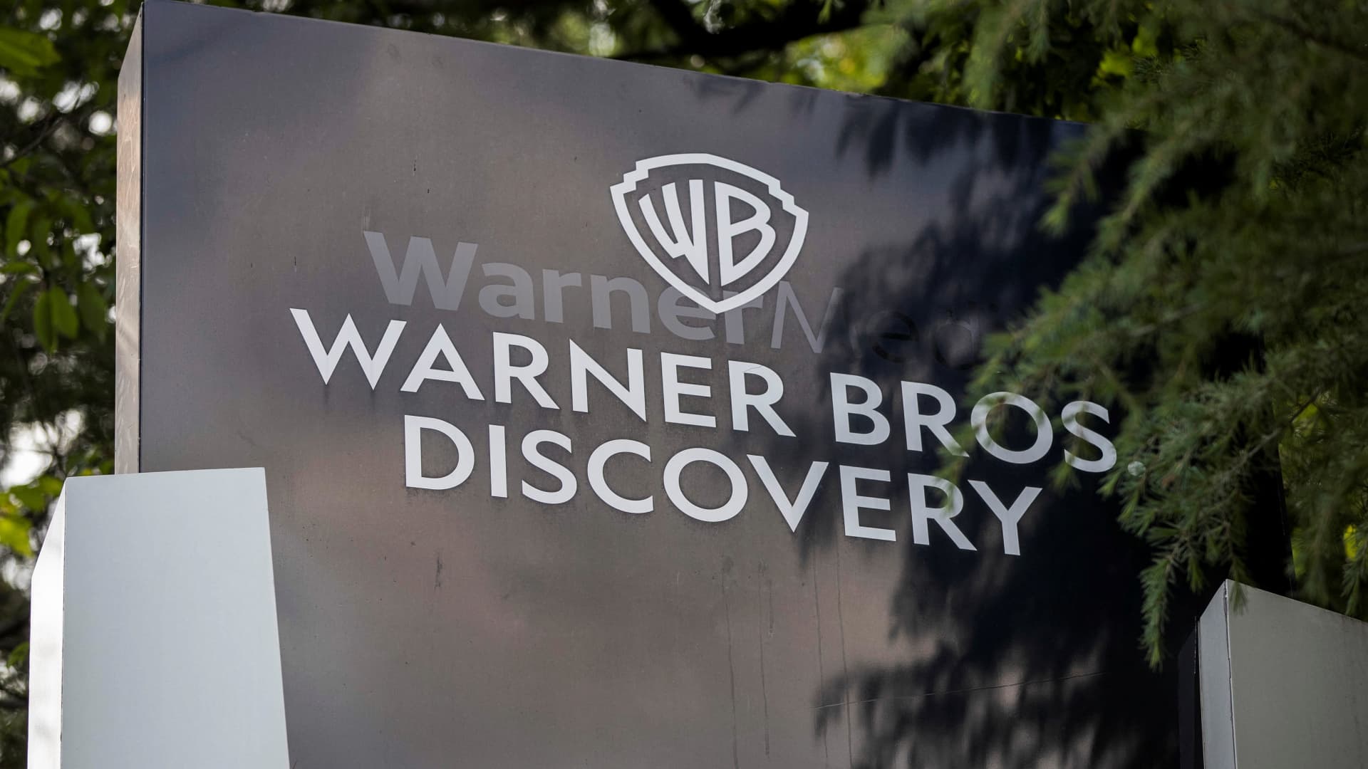 The exterior of the Warner Bros. Discovery Atlanta campus is pictured after the Writers Guild of America began its strike against the Alliance of Motion Pictures and Television Producers, in Atlanta, Georgia, on May 2, 2023.