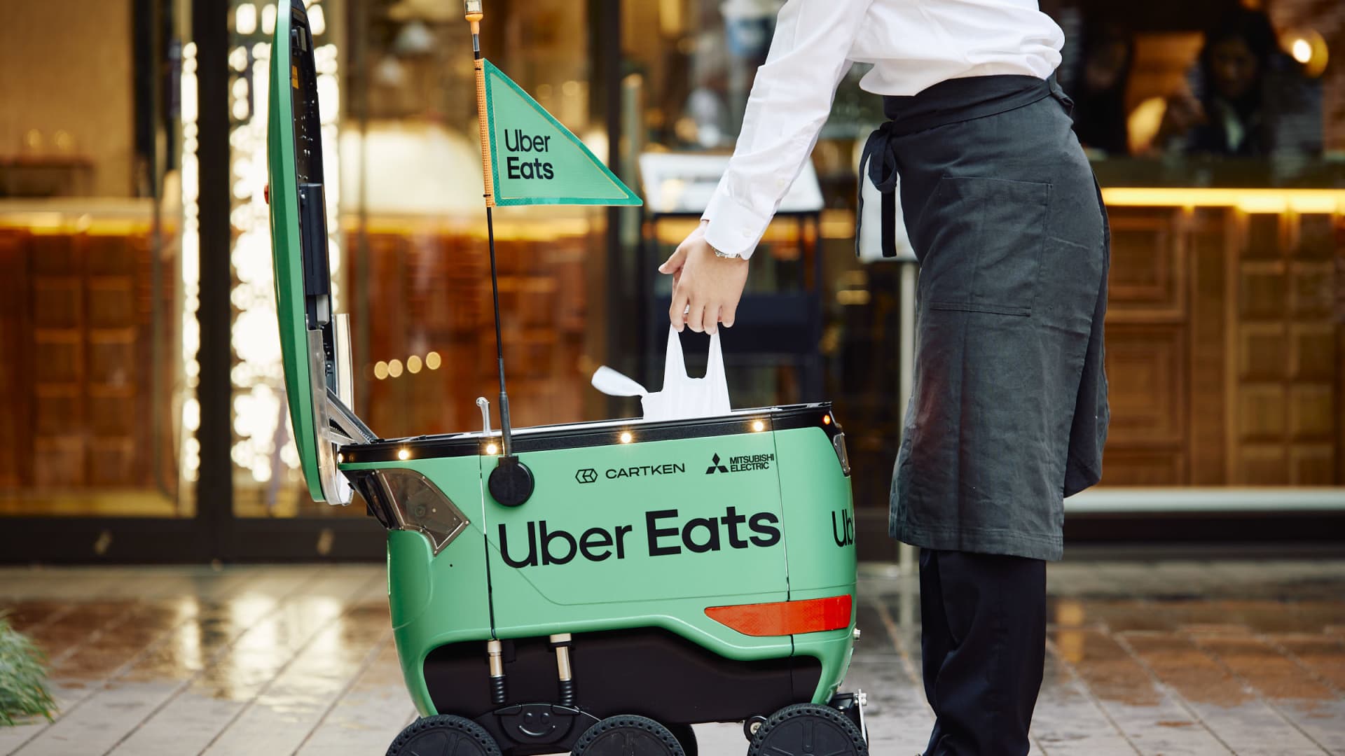 Uber Eats to start self-driving robot deliveries in Japan