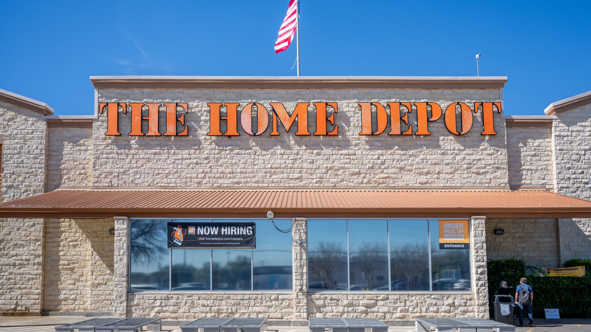 The Home Depot store is seen on February 20, 2024 in Austin, Texas.