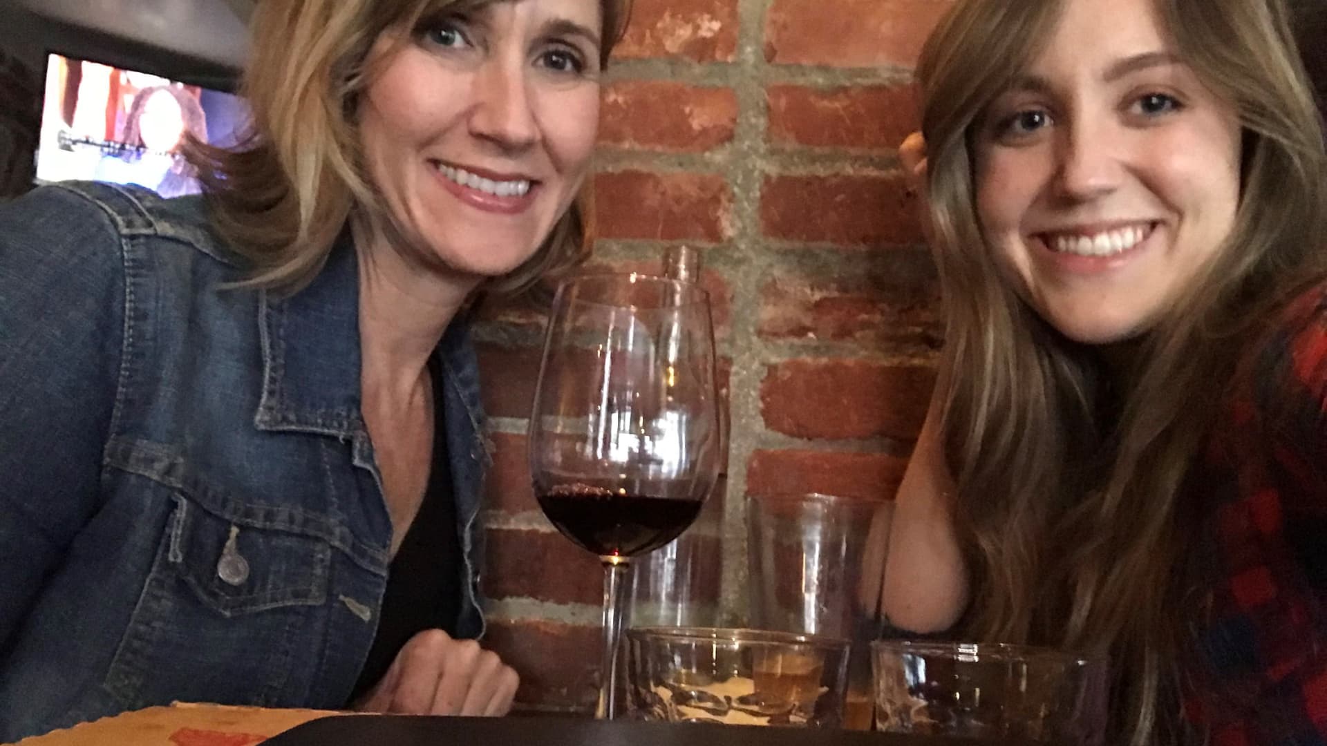 A recent photo of Madeline Austin and her mother before they went to the Hollywood Bowl, a live music venue in Los Angeles, California.