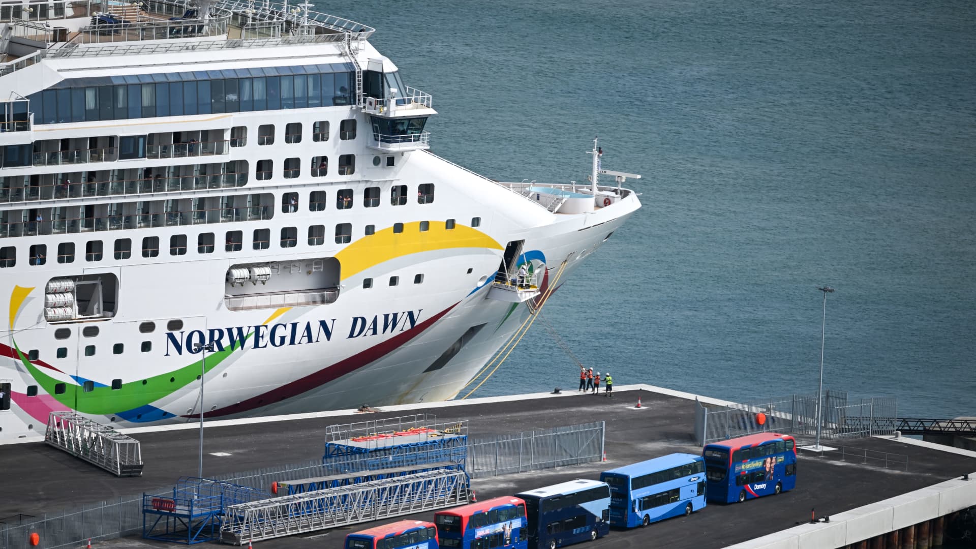 Mauritius blocks Norwegian cruise ship over fears of a potential cholera outbreak