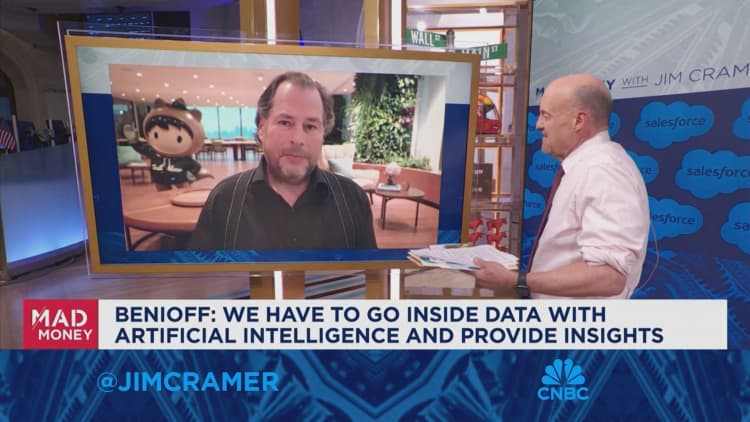 Salesforce CEO Marc Benioff: Co-pilot uses our customers data to make decisions