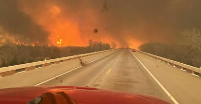 A wildfire scorching the Texas Panhandle has grown to the largest in state history