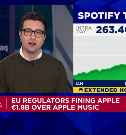 EU regulators fining Apple €1.8 billion over Apple Music