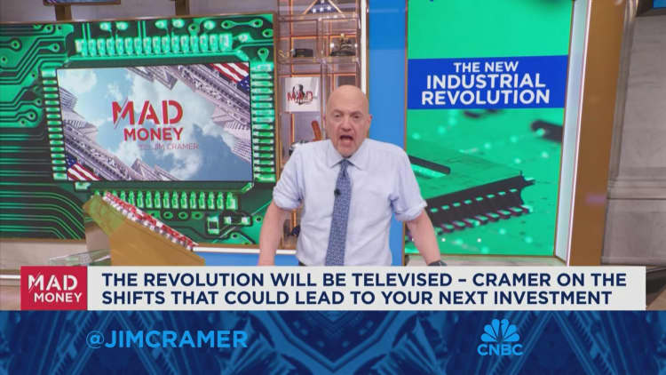 Jim Cramer talks the 'New Industrial Revolution' with tech stocks