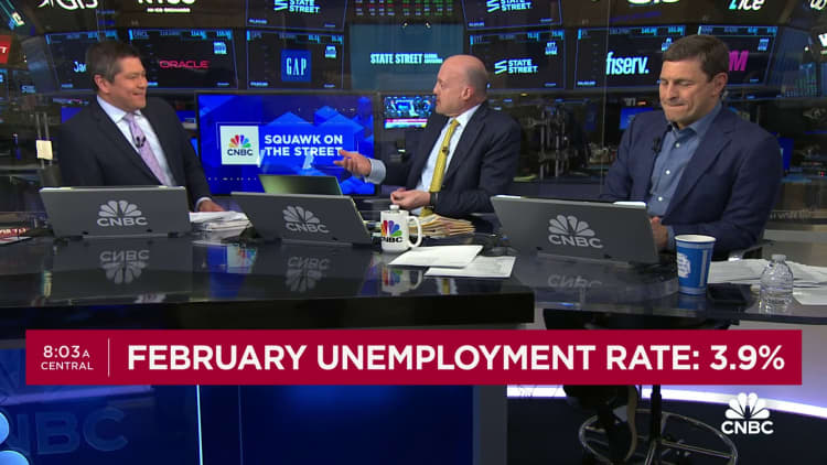 ‘Squawk on the Street’ crew react to February jobs report