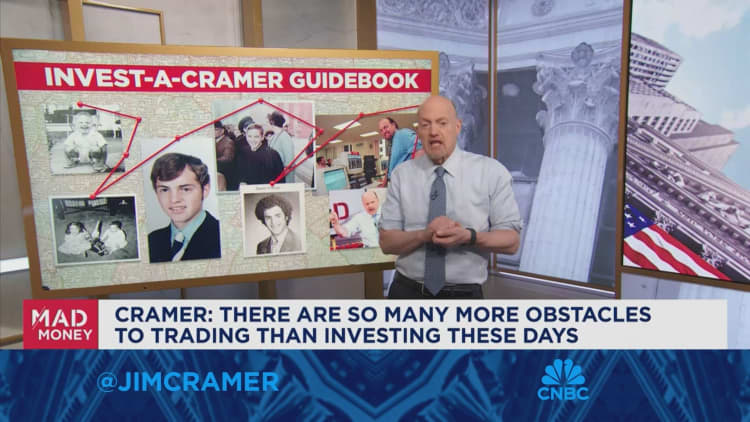 There are many more obstacles to trading than investing these days, says Jim Cramer