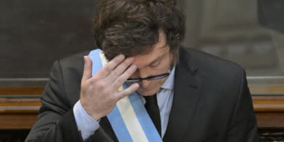 Argentina’s Milei accused of double standards in a scandal over a 48% pay raise