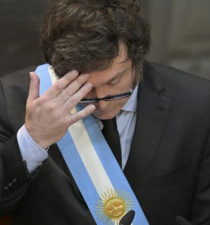 Argentina’s Milei accused of double standards in a scandal over a 48% pay raise