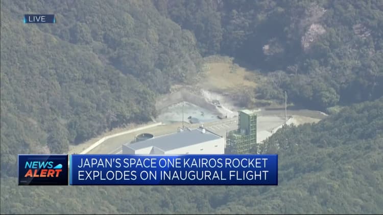Japanese startup's rocket explodes moments after take-off