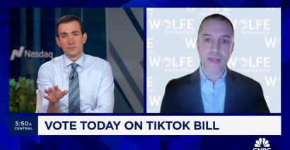 The TikTok bill will most likely grind to a halt in the Senate, says Wolfe Research's Tobin Marcus