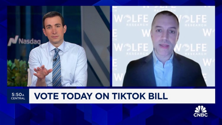 The TikTok bill will most likely grind to a halt in the Senate, says Wolfe Research's Tobin Marcus