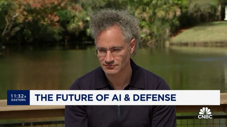 Palantir CEO talks about generative AI and competition