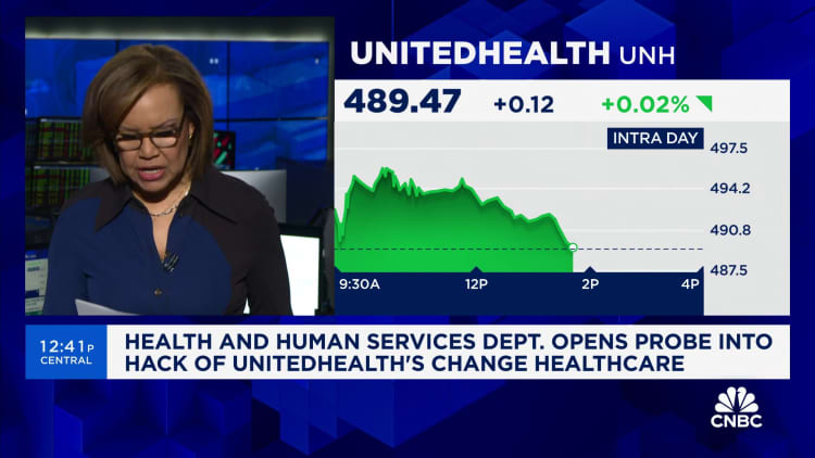 Health and Human Services Department opens probe into hack at UnitedHealth’s Change Healthcare