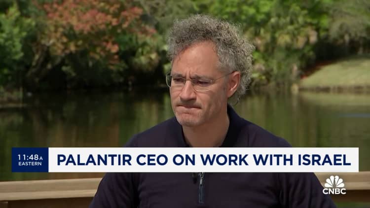Palantir CEO: Outspoken pro-Israel views led employees to leave the company