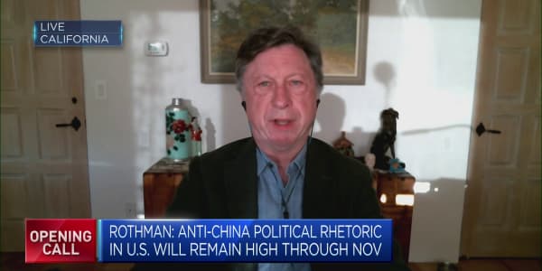 Anti-China sentiment in the U.S. to continue until November elections: Matthews Asia
