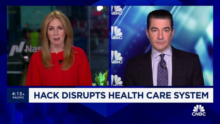 Dr.  Scott Gottlieb on the UnitedHealth hack: Very common throughout the healthcare system