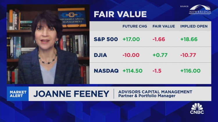 Investors are jittery because the markets are in a transitional period, says JoAnne Feeney