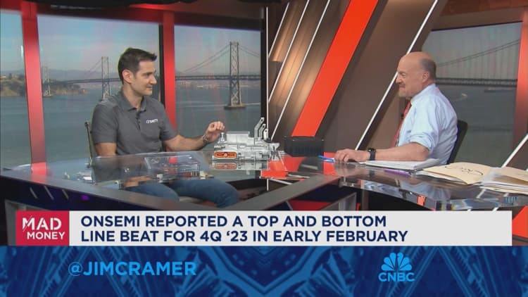 ON Semi CEO Hassane El-Khoury sits down with Jim Cramer