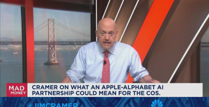 Don't sell Alphabet because of the stock's optionality, says Jim Cramer