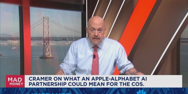 Don't sell Alphabet because of the stock's optionality, says Jim Cramer