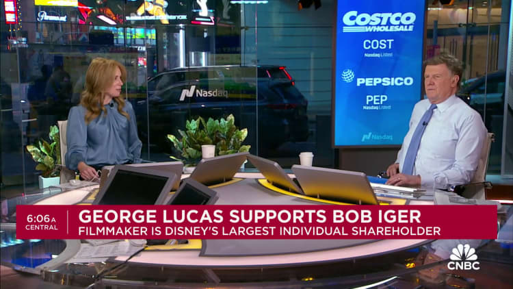George Lucas backs Disney CEO Bob Iger in proxy fight with Nelson Peltz