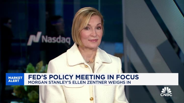 The Fed will likely end up with a three cut median this week, says Morgan Stanley's Ellen Zentner