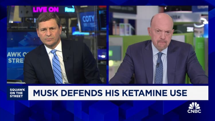 Jim Cramer on Elon Musk's ketamine use: I defend him as much as possible