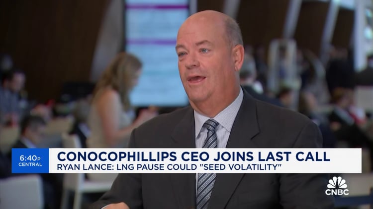 LNG pause could 'seed volatility', says ConocoPhillips CEO Ryan Lance