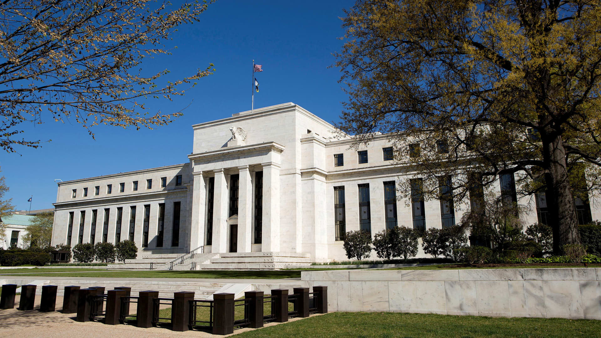 The Federal Reserve Building stands in Washington, D.C.