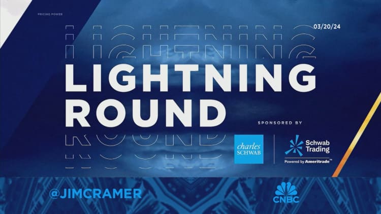 Lightning Round: Stick with Capital One, says Jim Cramer